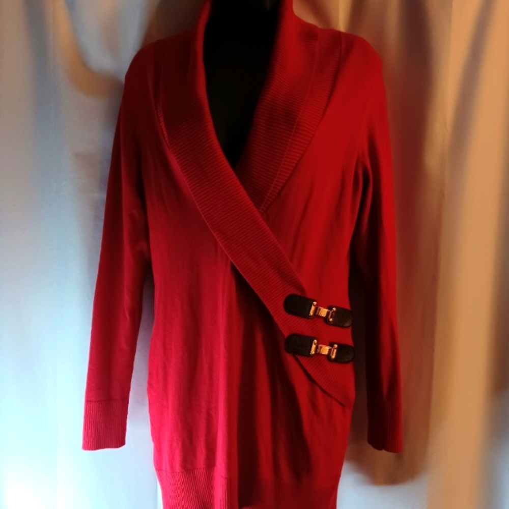 Inc V-Neck Sweater Dress
